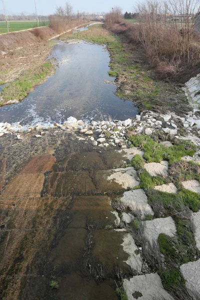 Fiume chiamato Timonchio nel Nord Italia — Foto Stock