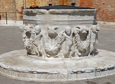 Venedik İtalya 'da bir meydanda