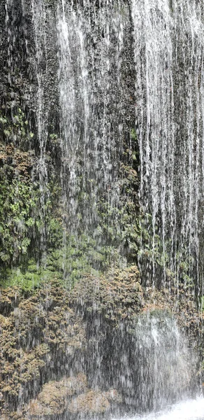 Big waterfall with fresh water — 스톡 사진