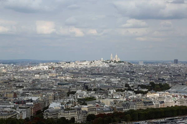 Vista aérea de París en Francia desde la Torre Eiffel — Foto de Stock