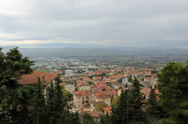Панорамный вид на итальянский регион Марке — стоковое фото