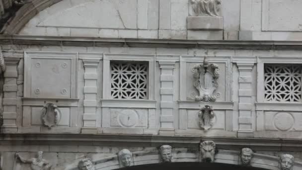 Berühmte Seufzerbrücke Auch Ponte Dei Sospiri Genannt Venedig Italien Ohne — Stockvideo