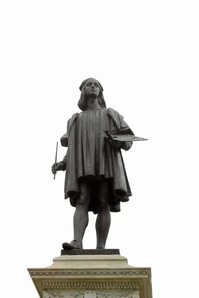 乌尔比诺, Pu, Italy - November 1, 19: Statue of a major ancient pa — 图库照片