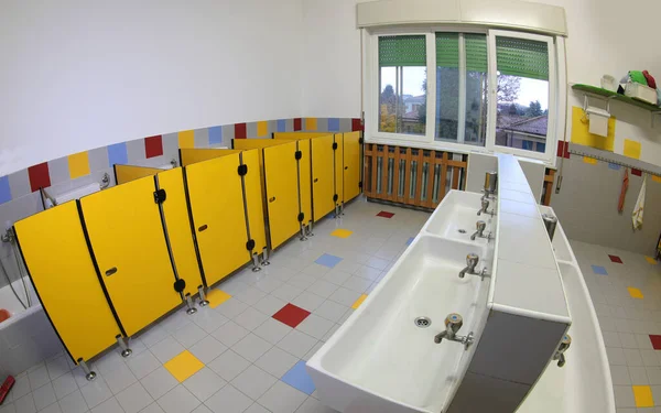 Bathroom of a kindergarten — Stock Photo, Image