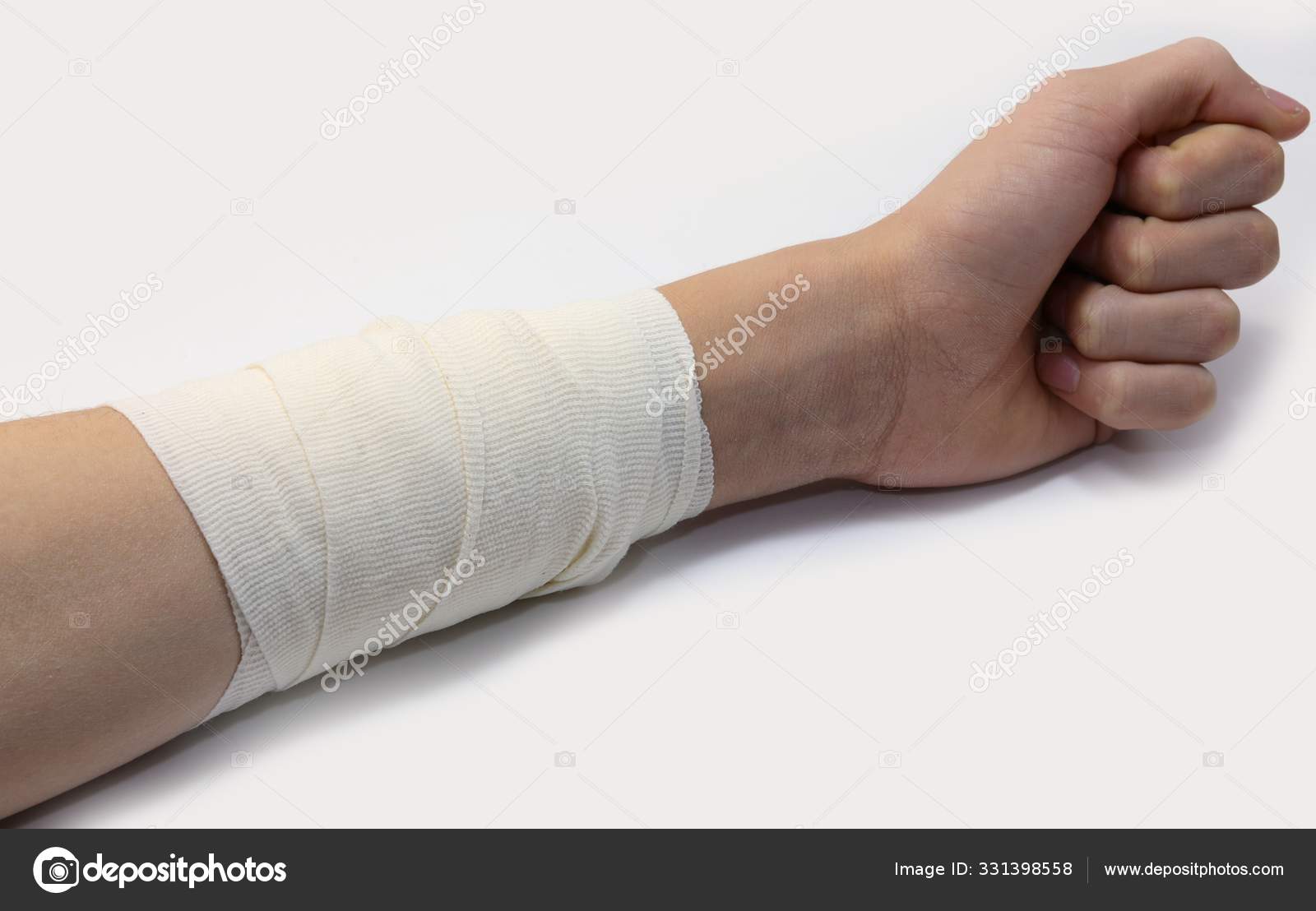 Right Injured Bandaged Arm Prop