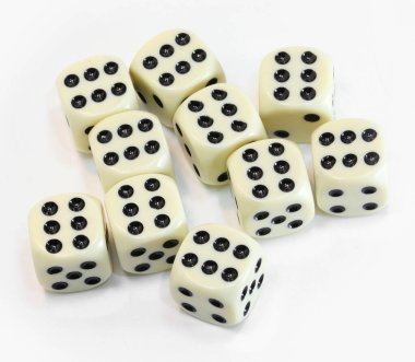 Altı numaraya on kumarhane zarı.