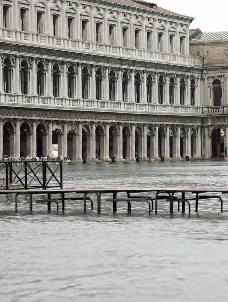 Submerso Praça São Marcos em Veneza, na Itália — Fotografia de Stock