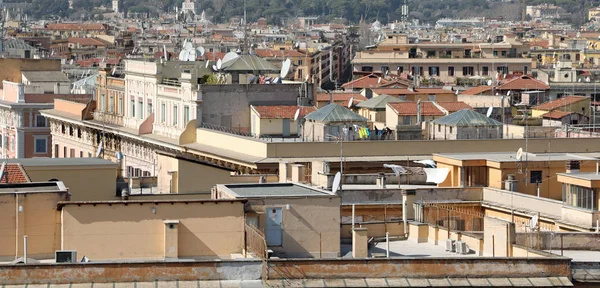 Panorama Ville Rome Capitale Italie Avec Nombreuses Maisons Bâtiments Toits — Photo