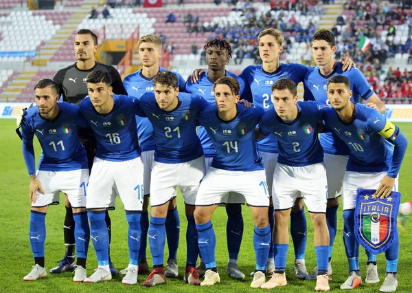 Vicenza Itália Outubro 2018 Partida Futebol Itália Tunísia Com Menos — Fotografia de Stock