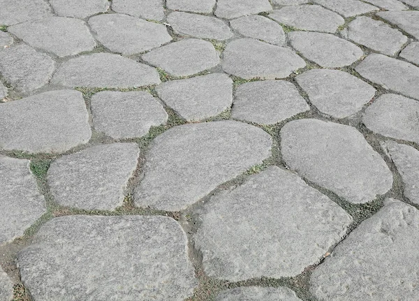 Velhas Pedras Enormes Uma Antiga Estrada Romana Itália — Fotografia de Stock