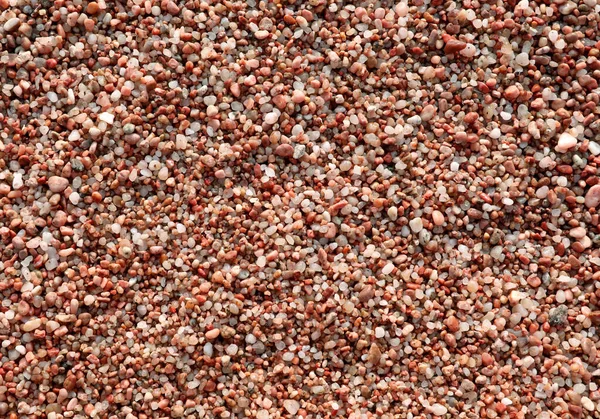 Detail Van Een Strand Met Kleine Stenen Gladgestreken Door Zee — Stockfoto