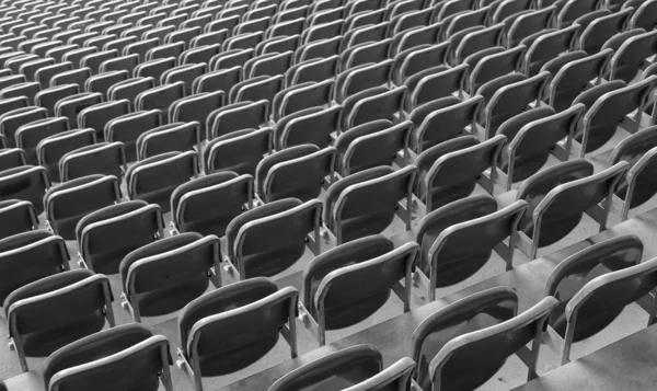 Muitos Assentos Vazios Estádio Sem Espectadores Devido Vírus Corona Covid — Fotografia de Stock