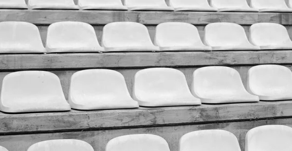Сиденья Трибунах Стадиона Людей Перед Началом Встречи Спортивные — стоковое фото