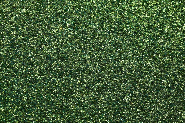 Ljus Grön Glittrig Bakgrund Med Många Glitter — Stockfoto