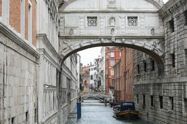Célèbre Pont Des Soupirs Venise Italie Sans Personnes — Photo