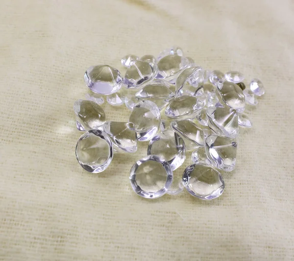 Nombreuses Pierres Précieuses Diamants Sur Fond Velours — Photo