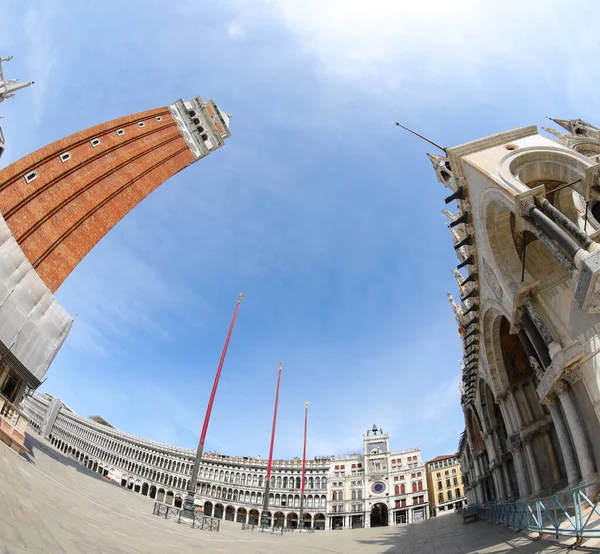 Famous Bell Tower Saint Mark Main Square Island Venice Italy — Stock Photo, Image