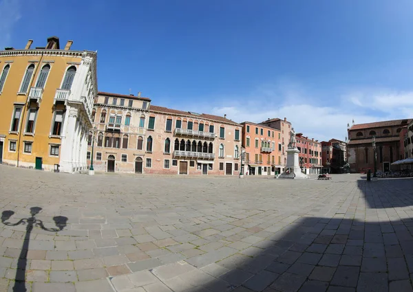 Grande Praça Chamada Campo Saint Stefano Veneza Itália Sem Pessoas — Fotografia de Stock