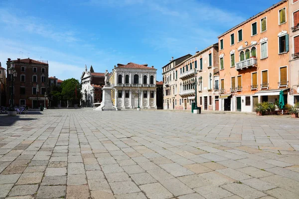 Groot Plein Genaamd Campo Santo Stefano Dat Betekent Plein Van — Stockfoto