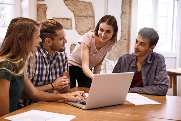 Professional team during meeting — Stock Photo, Image