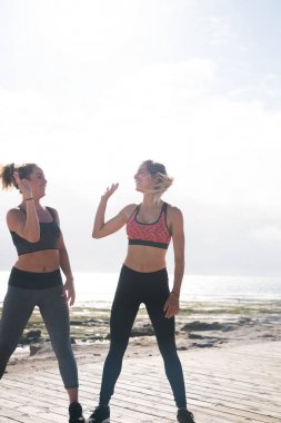 Çekici genç fitness kızlar  