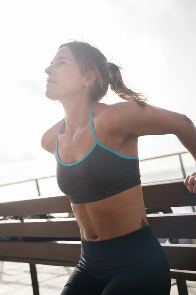 Mujer joven haciendo ejercicio —  Fotos de Stock