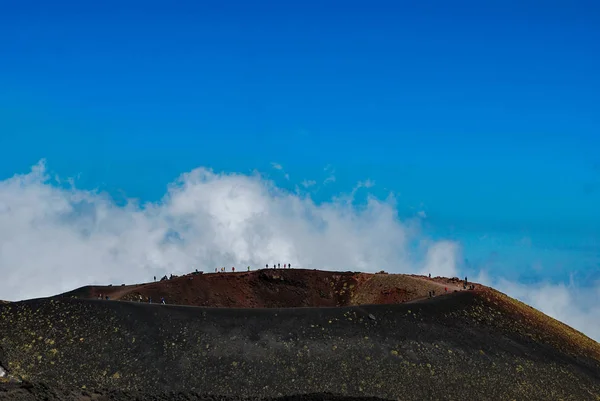 Krater Etny na Sycylii — Zdjęcie stockowe