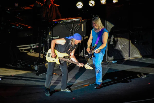 Taormina, İtalya - 29 Temmuz 2010: Yunan-Roma amfi Deep Purple konseri