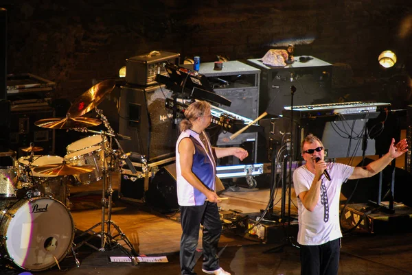 타오 르 미 나, 이탈리아-2010 년 7 월 29 일:는 유명한 rockband 그리스-로마 원형 극장에서 딥 퍼플 — 스톡 사진