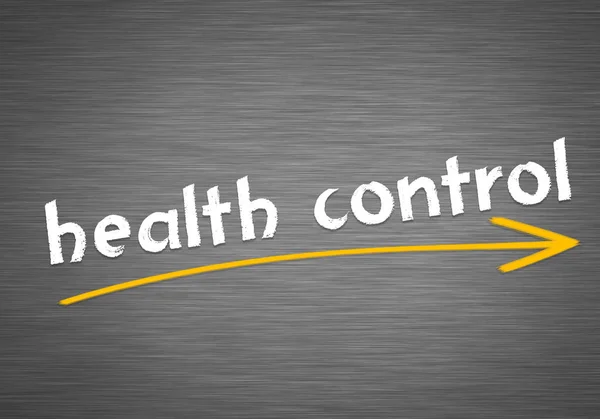 Health Control Schoolbord Bericht — Stockfoto
