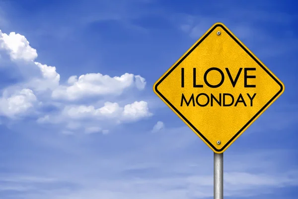 Love Monday Concetto Cartello Stradale — Foto Stock