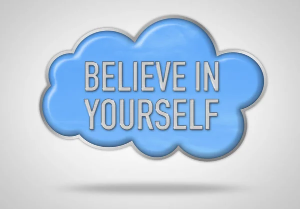 Believe Yourself Motivational Concept — Stock Photo, Image