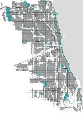 Chicago, ABD şehir haritası