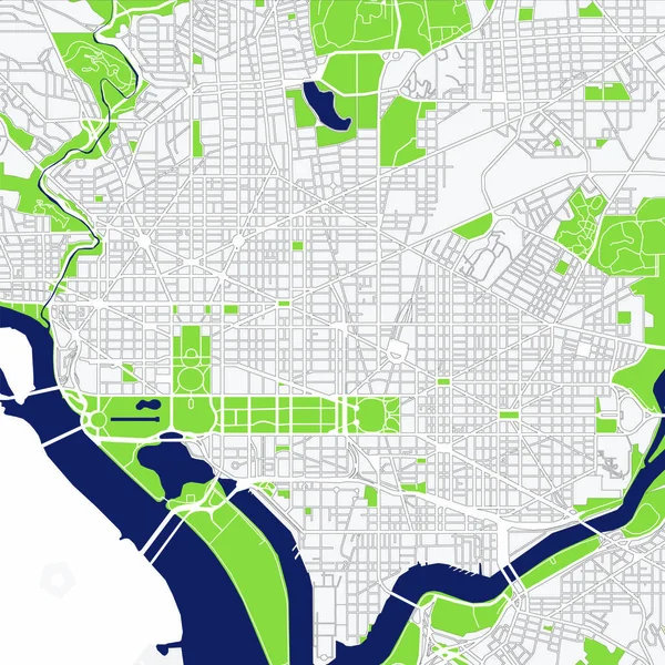 Washington, D.C. 'nin haritası, ABD