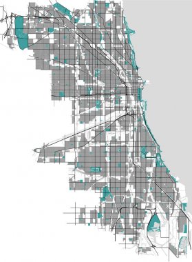 Chicago, ABD şehir haritası
