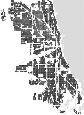 Chicago, ABD şehir haritası