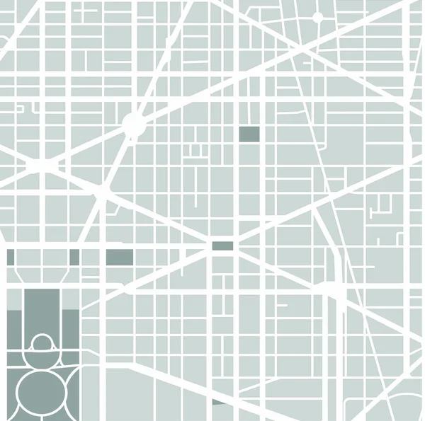 Карта міста Вашингтон, округ Колумбія, США — стокове фото