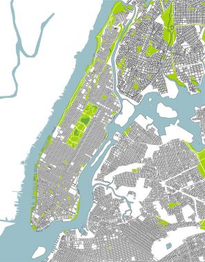 New York City, Ny, ABD Haritası