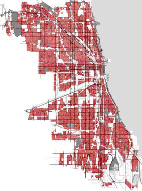 Chicago, ABD şehir haritası