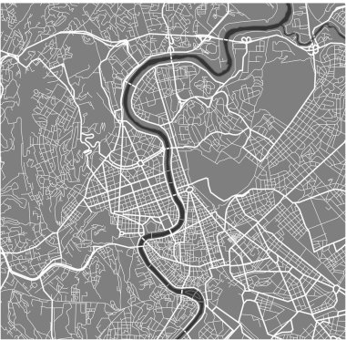 Roma, İtalya 'nın haritası