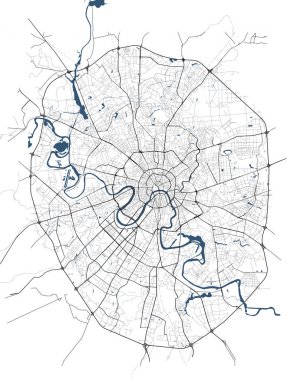Moskova 'nın haritası, Rusya