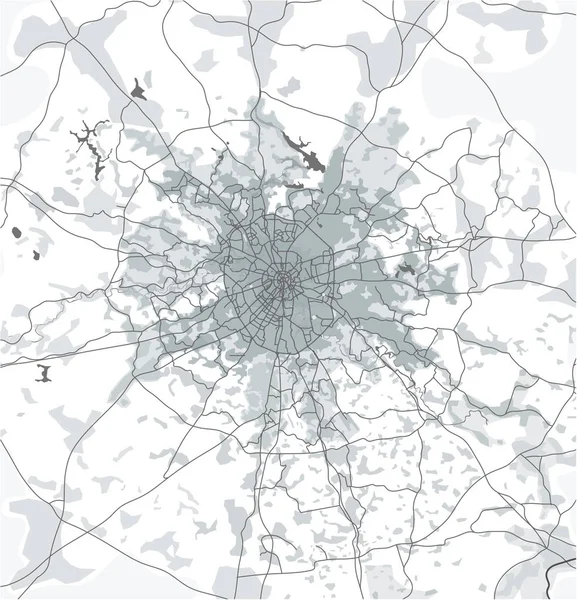Карта города Москвы, Россия — стоковый вектор