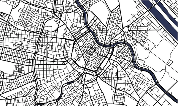城市地图的维也纳，奥地利 — 图库矢量图片