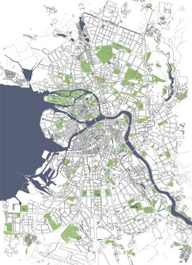 harita Saint Petersburg, Rusya Federasyonu