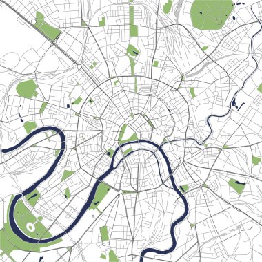 Moskova 'nın haritası, Rusya