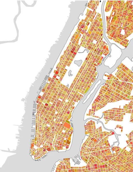 New York City, Ny, ABD Haritası