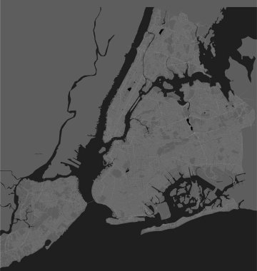 New York City, Ny, ABD Haritası