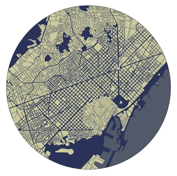 City Map of Barcelona, Spain — Stock Photo, Image