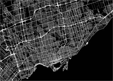 Toronto, Kanada 'nın haritası