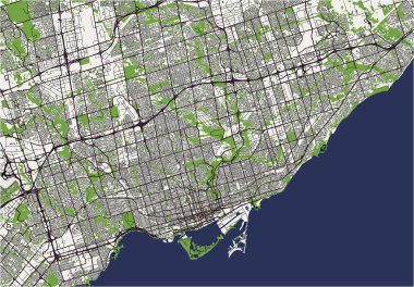 Toronto, Kanada 'nın haritası